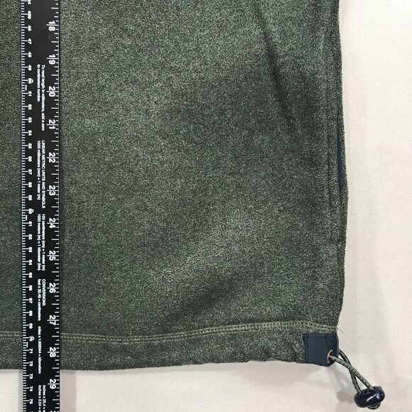 Sonoma Sport Sweatshirt Mens Large Gray & Navy Fleece Pullover 1/4 Zipper Pocket - Picture 13 of 14